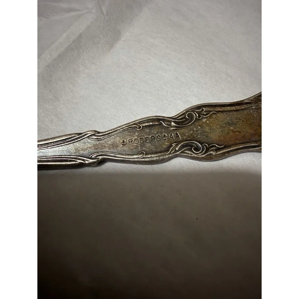 Antique 1907 Rogers AA Alhambra Silverplate Fruit Spoons Set of 5